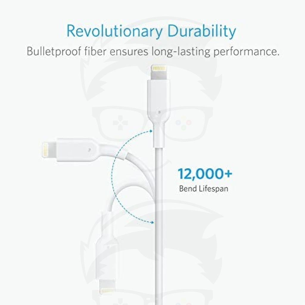 Anker PowerLine II Lightning Cable 3m - White Anker PowerLine II Lightning Cable 3m - White